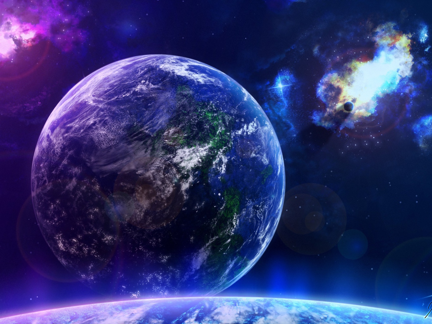 Вид на чужую планету