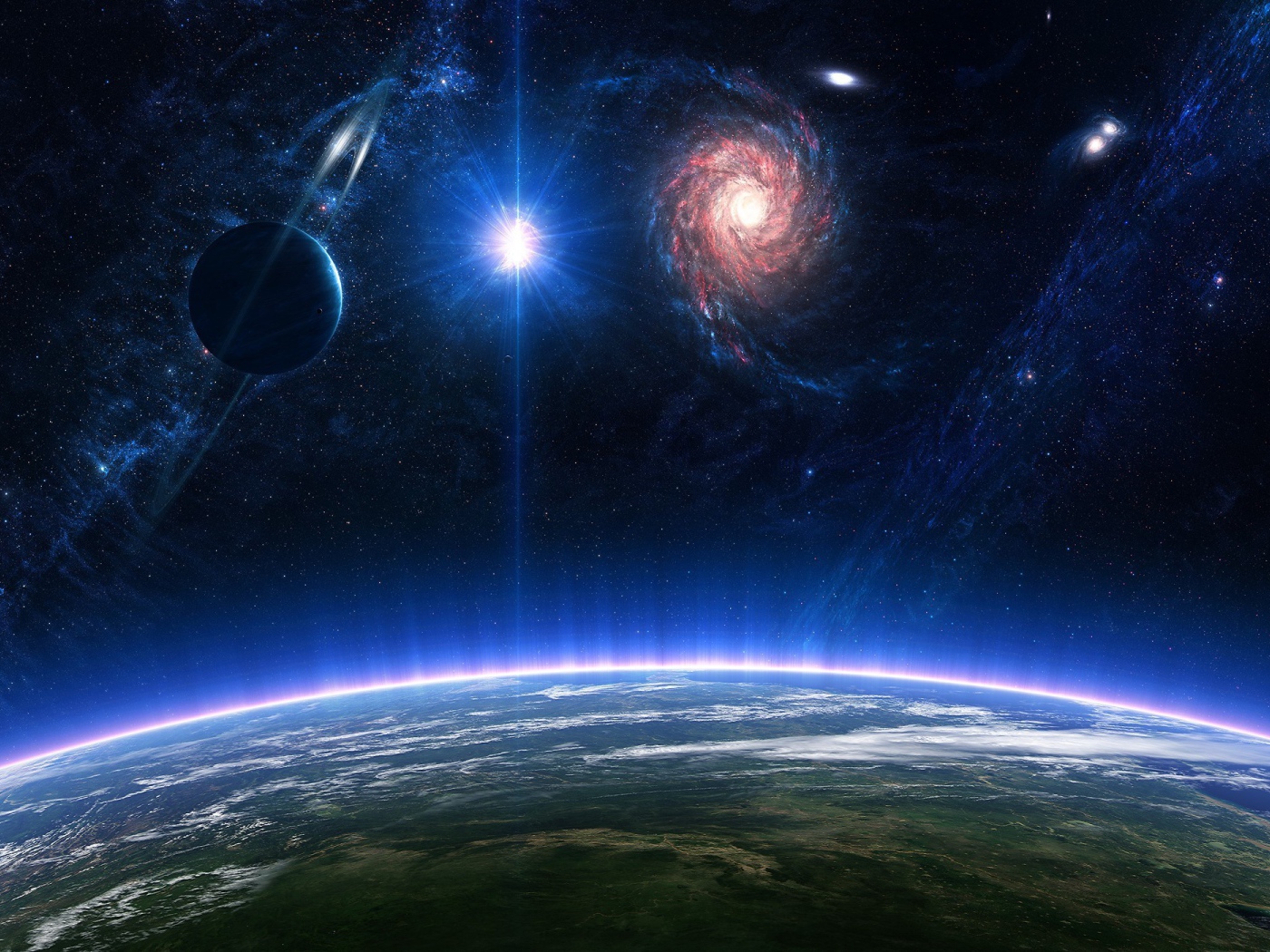 Поверхность планеты с атмосферой