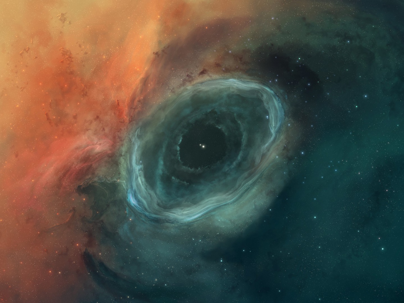 Двухцветная воронка