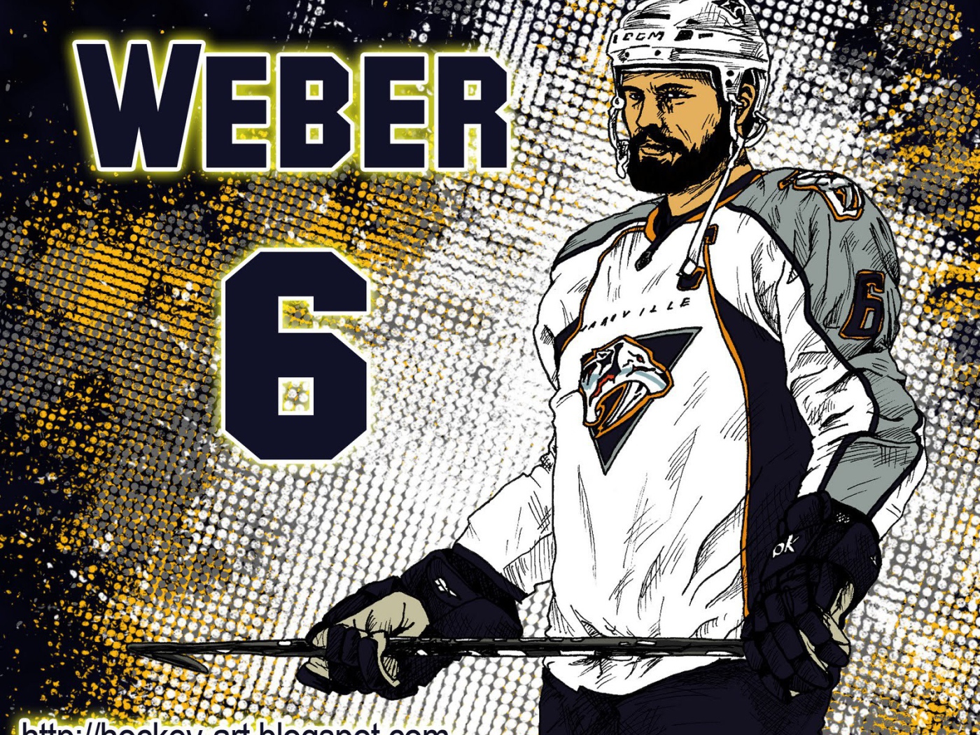 Hockey player SHEA Weber on ice