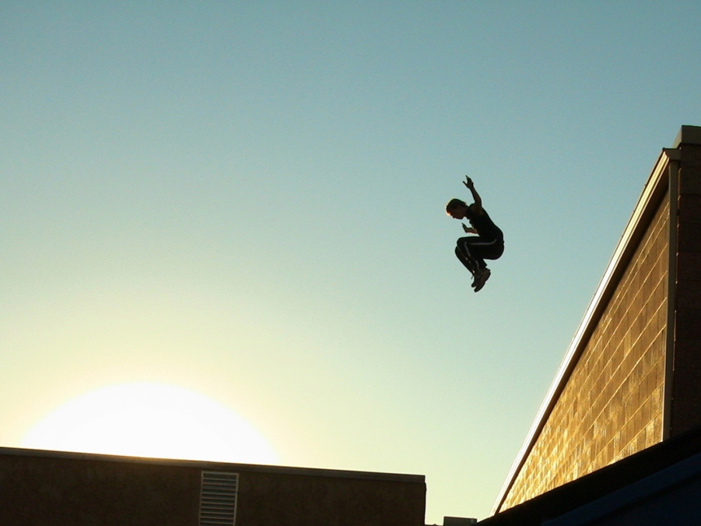 Прыжок в паркуре