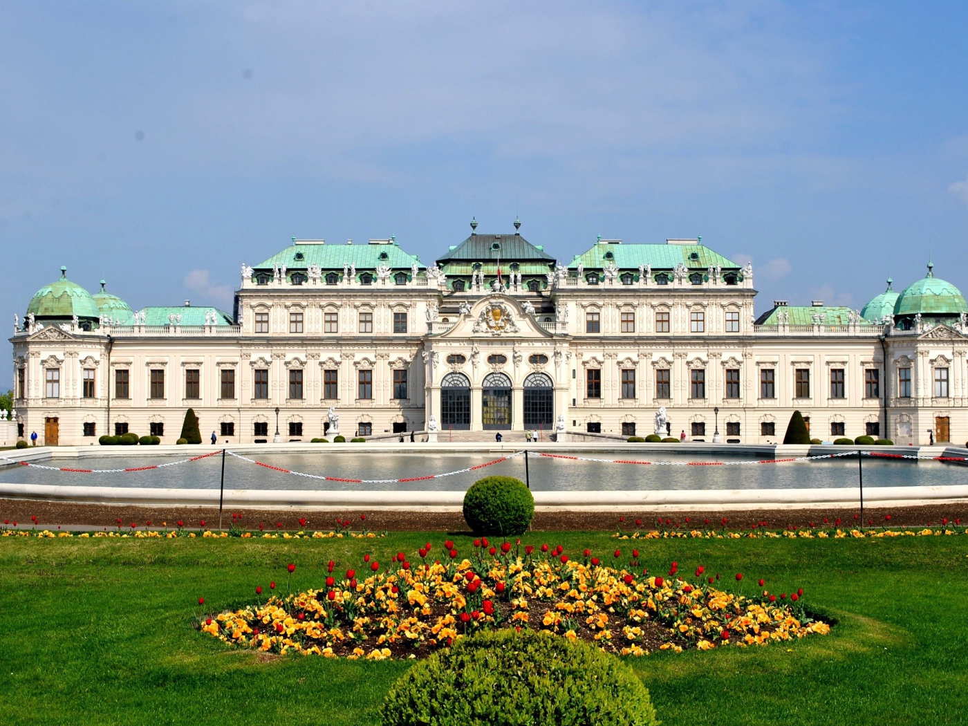 Бельведерский дворец в городе Вена, Австрия