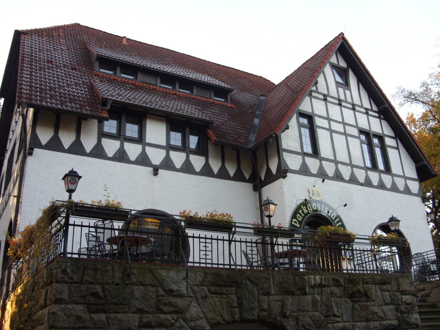 Кафе в городе Лэнгенфельд, Австрия