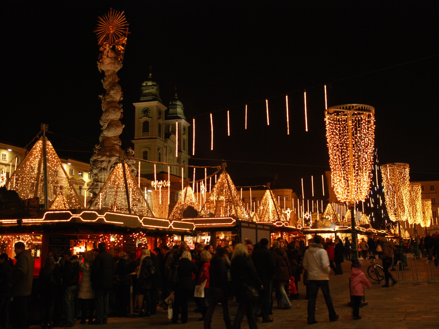 Рождество в городе Линц, Австрия