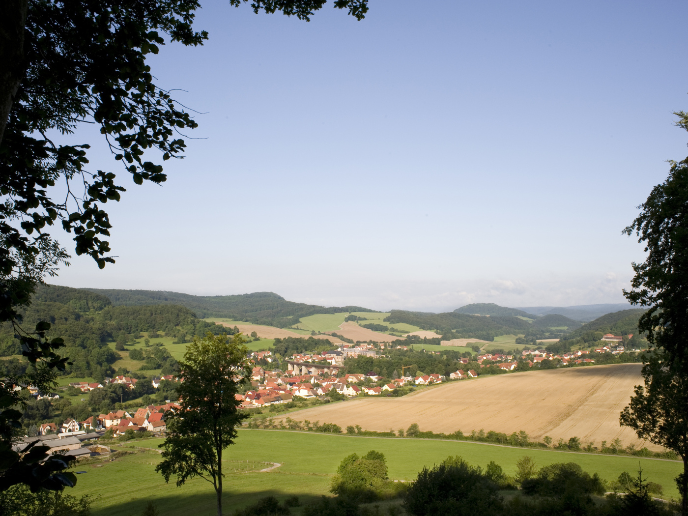 Поля в окрестностях города Лэнгенфельд, Австрия