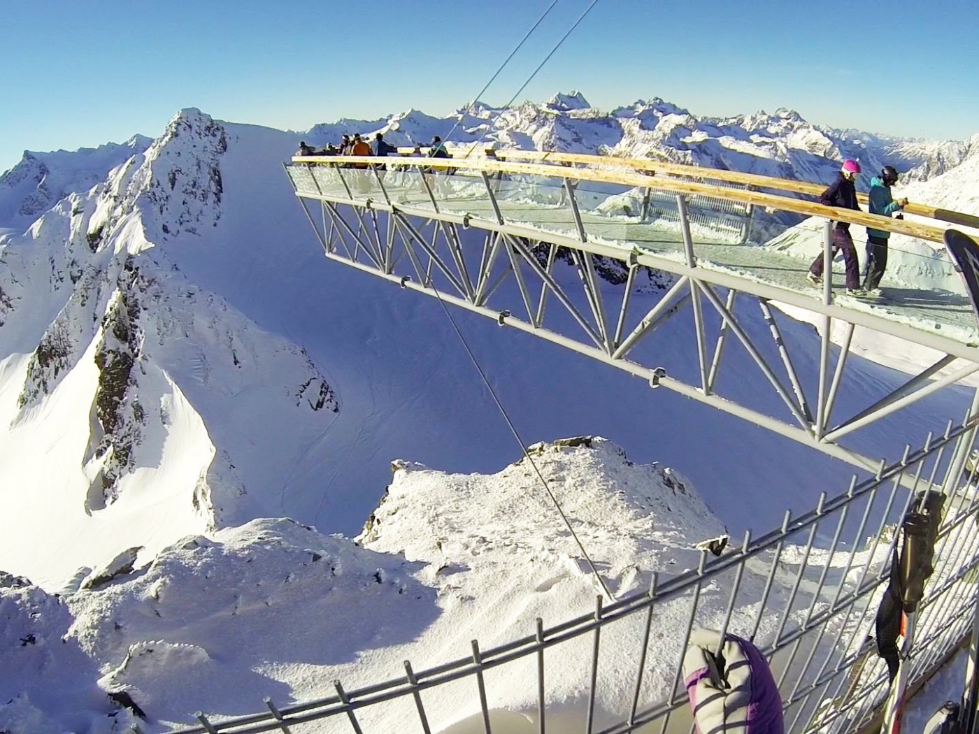 Ущелье на горнолыжном курорте Зёльден, Австрия