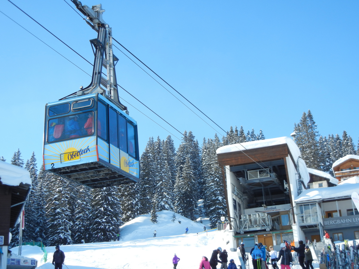 Подъемник на горнолыжном курорте Лех, Австрия