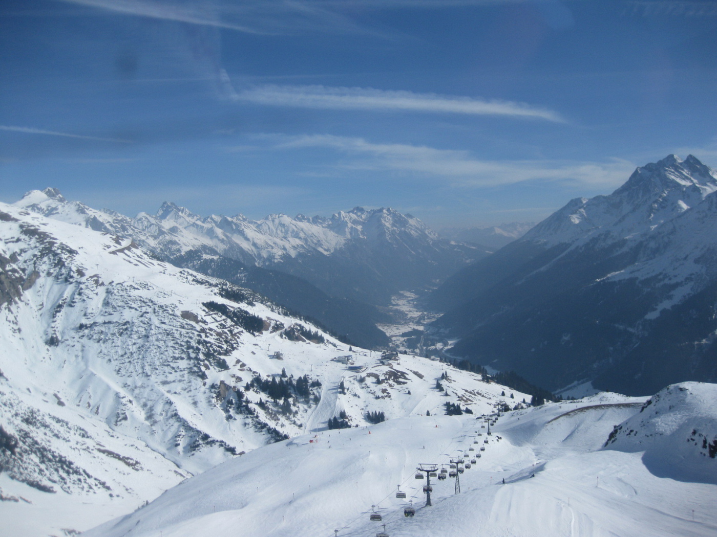 Лыжная трасса на горнолыжном курорте Сант Антон, Австрия
