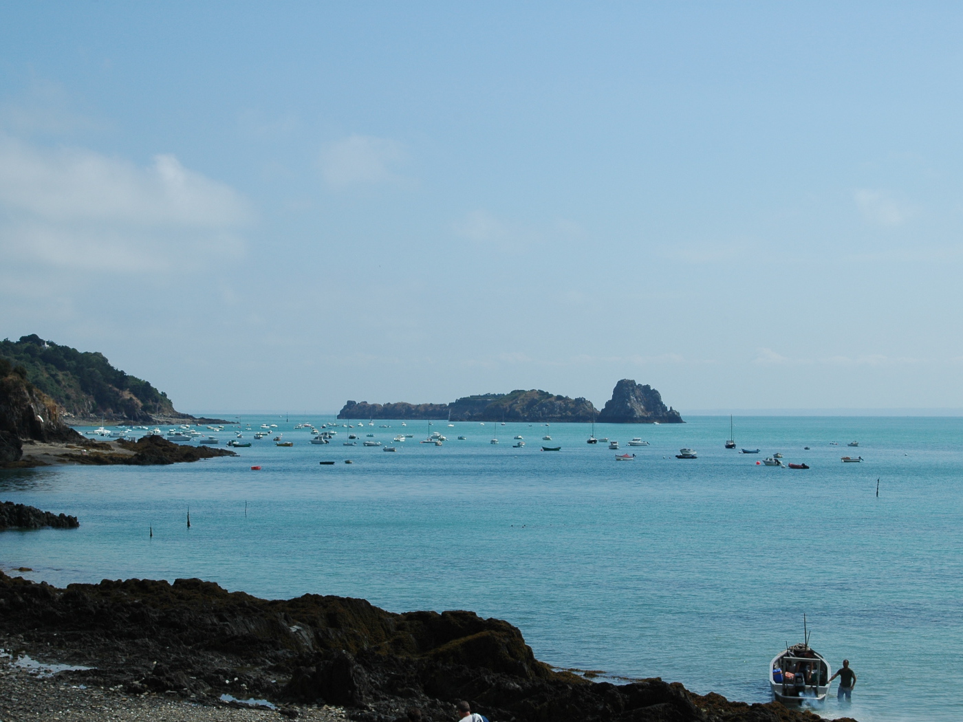 Голубая лагуна в Нормандии, Франция