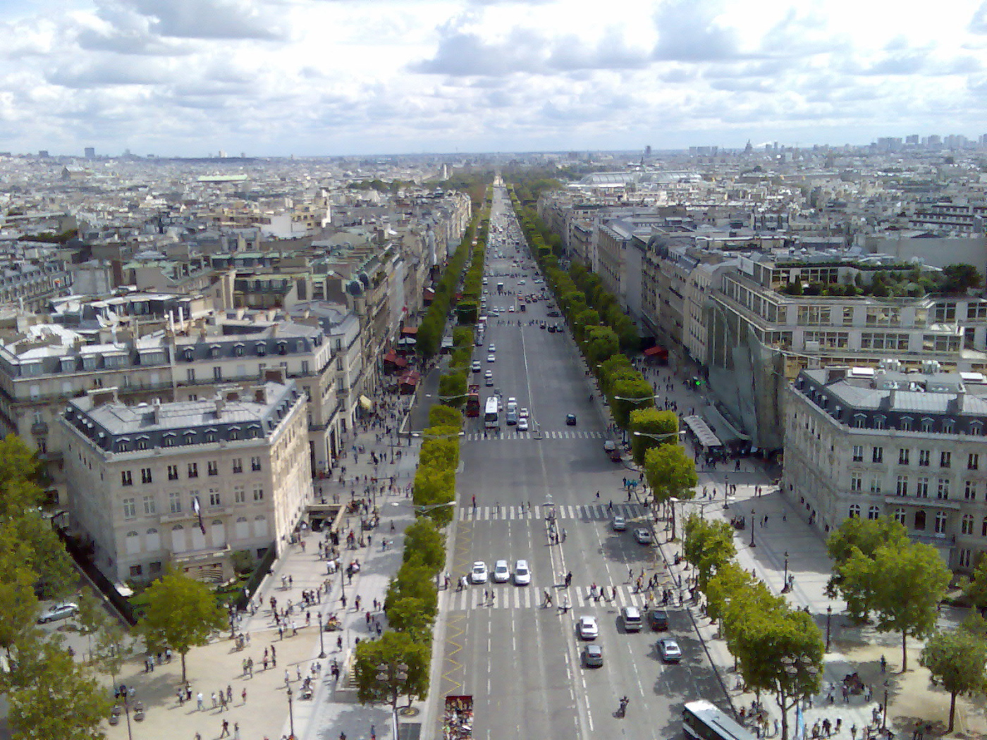 City street in Paris, France