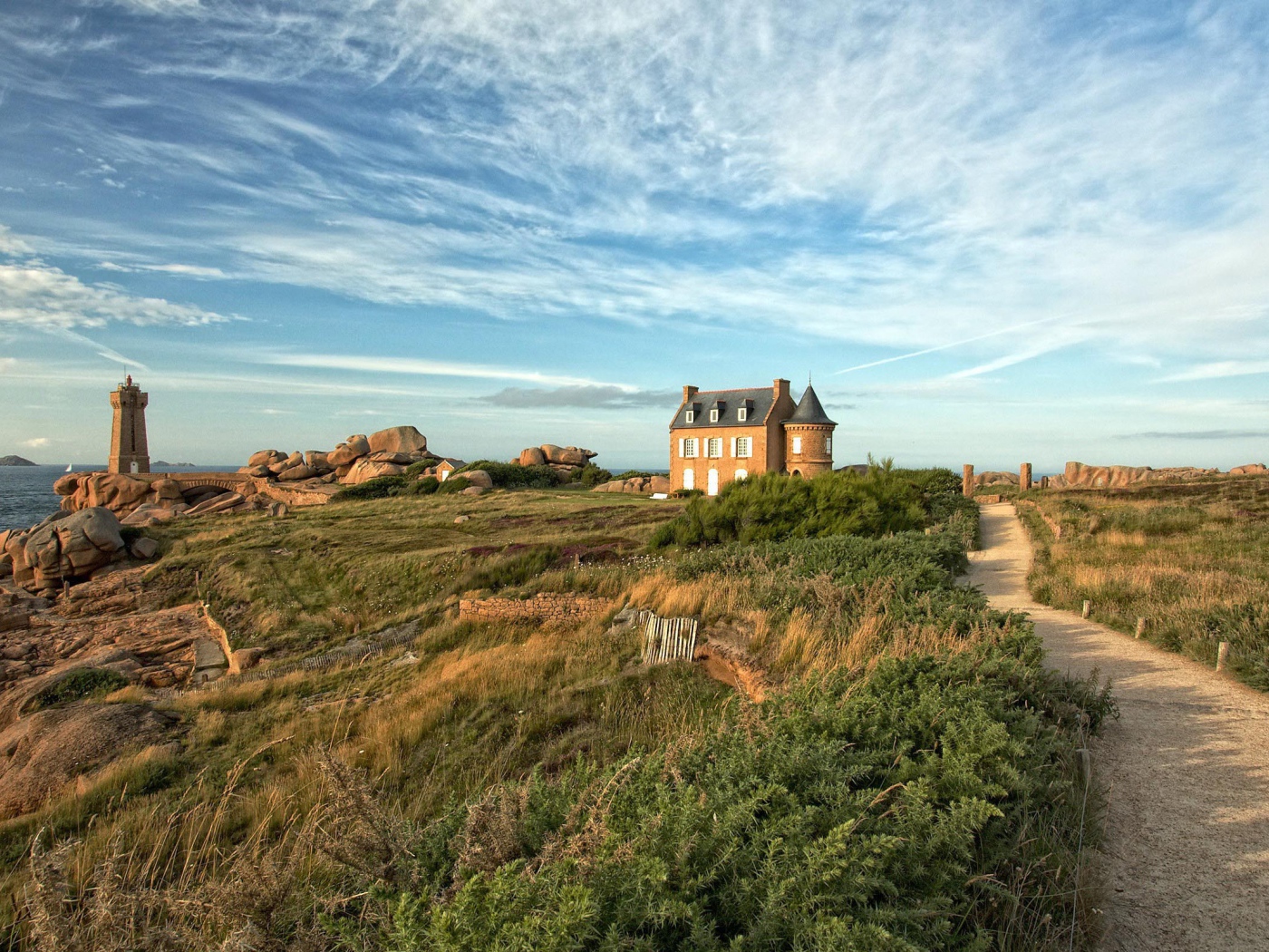 Морское побережье в Бретань, Франция