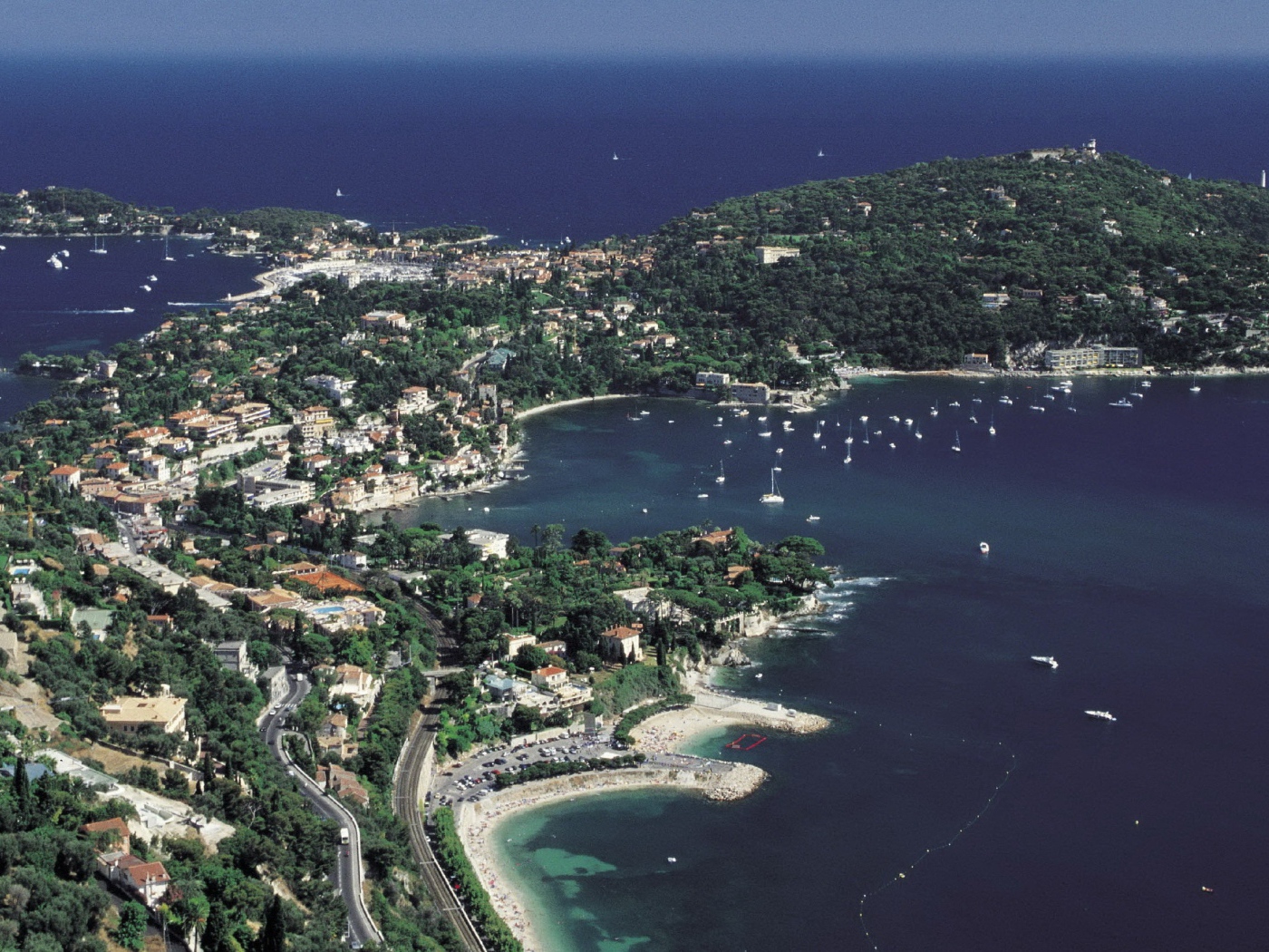 Панорама на курорте Сен-Жан-Кап-Ферра, Франция