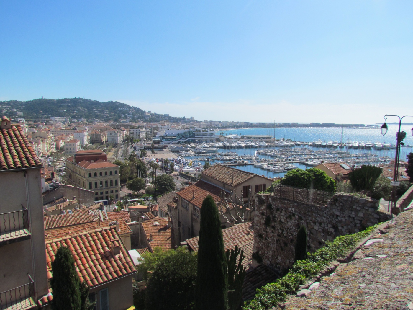View from the hill in Cannes, France