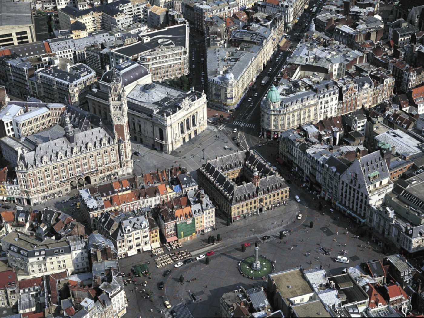 Панорама в городе Лилль, Франция