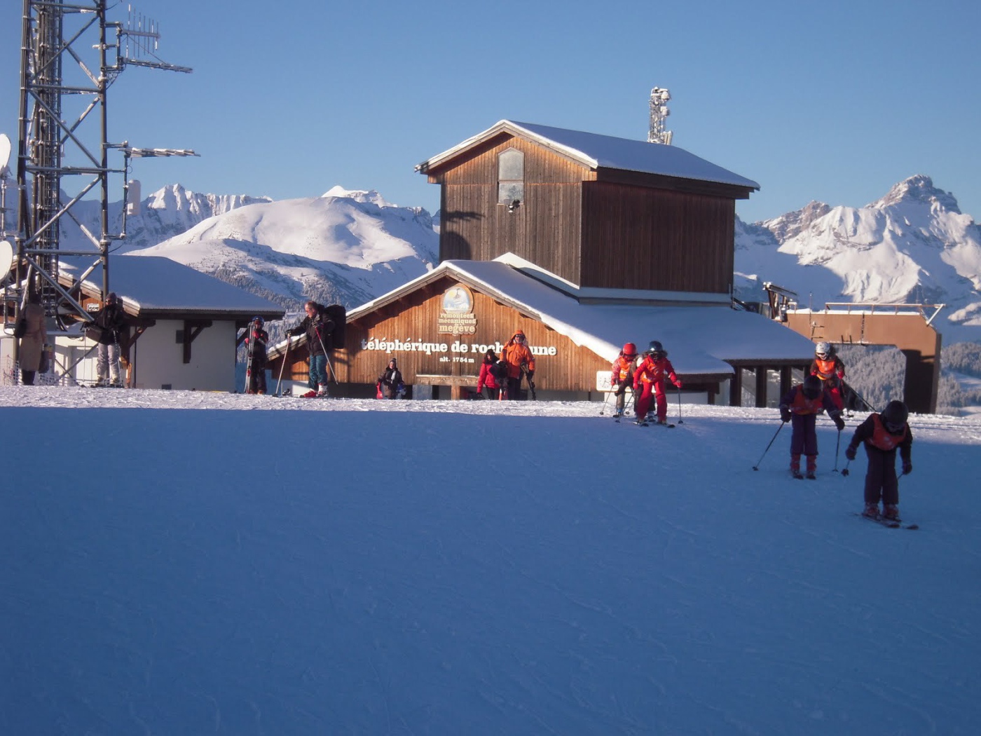 Лыжная трасса на горнолыжном курорте Межев, Франция