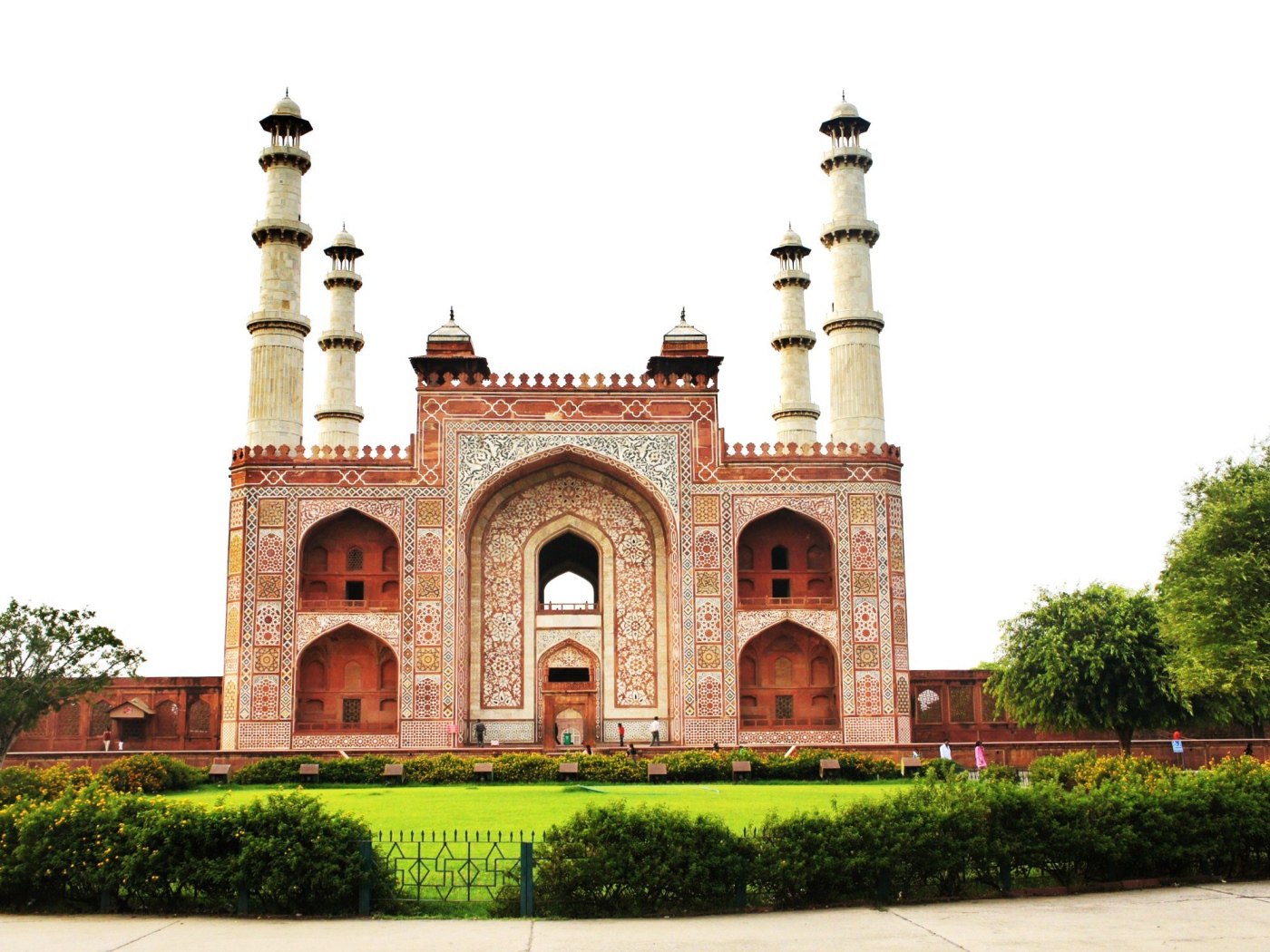 Красивая фотография гробница Акбара в Агре