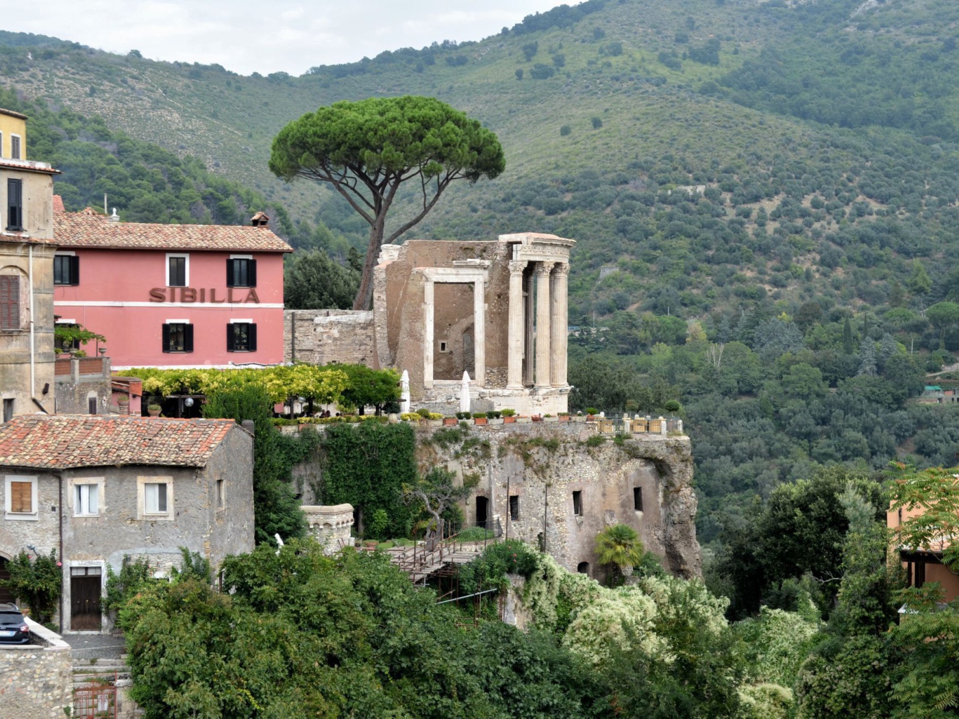 Гнездо хищной птицы в Тиволи, Италия