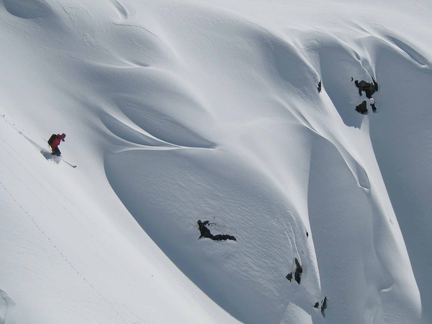 Экстремальные лыжи на горнолыжном курорте Червиния, Италия