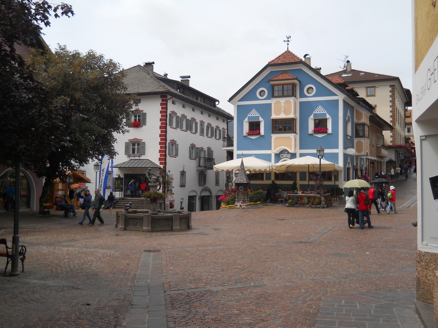 Old houses in Ortisei, Italy