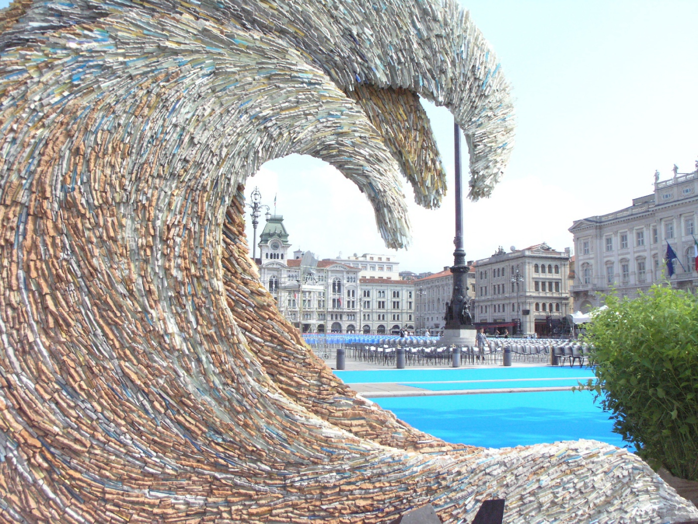 Скульптура на курорте в Триесте, Италия