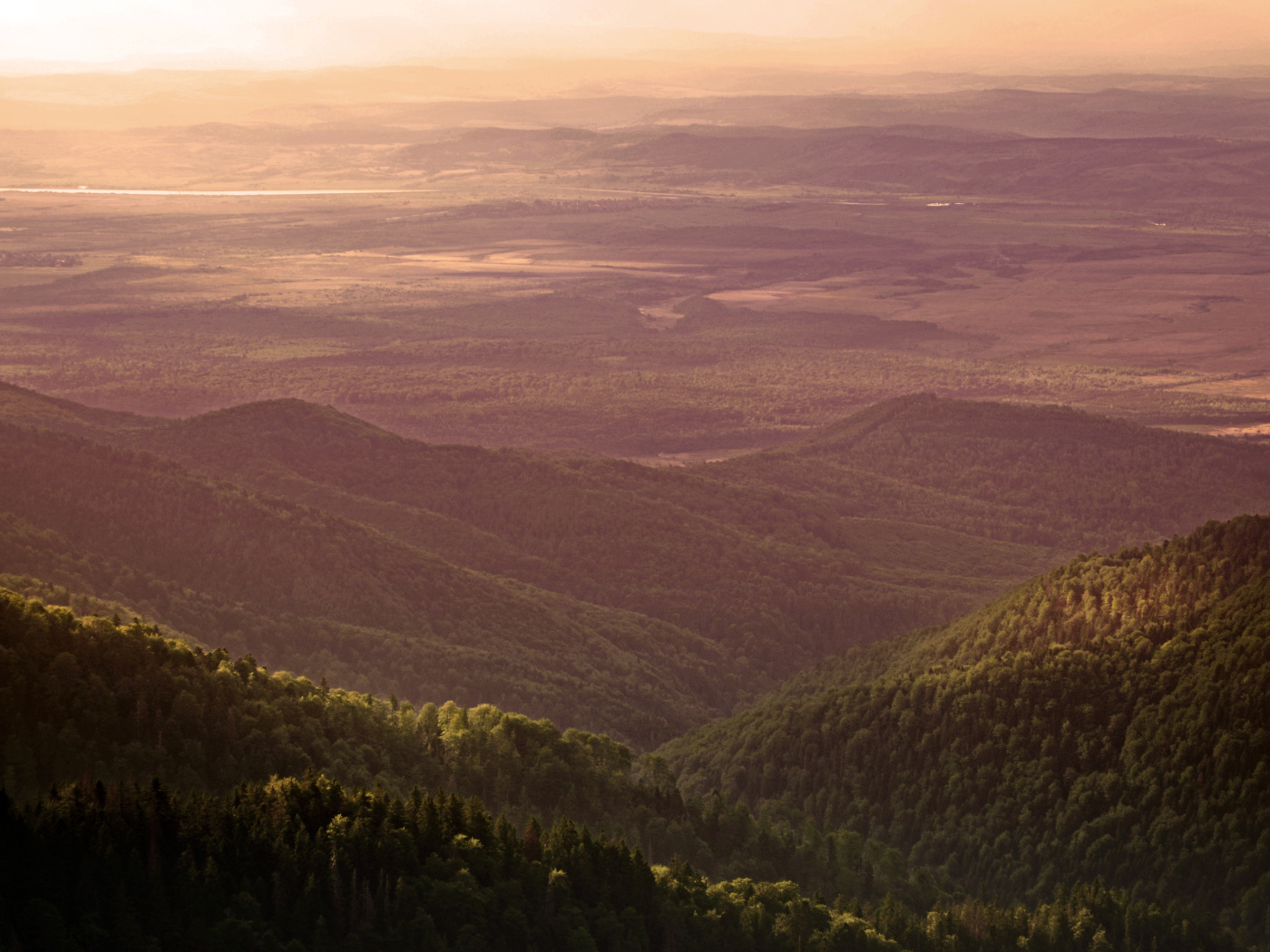 Горная местность в Румынии
