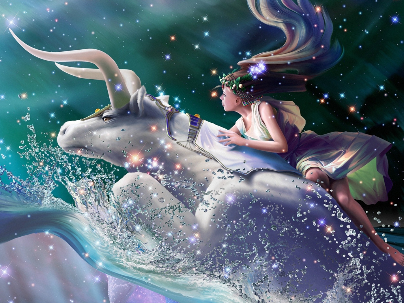 Девушка верхом на Тельце