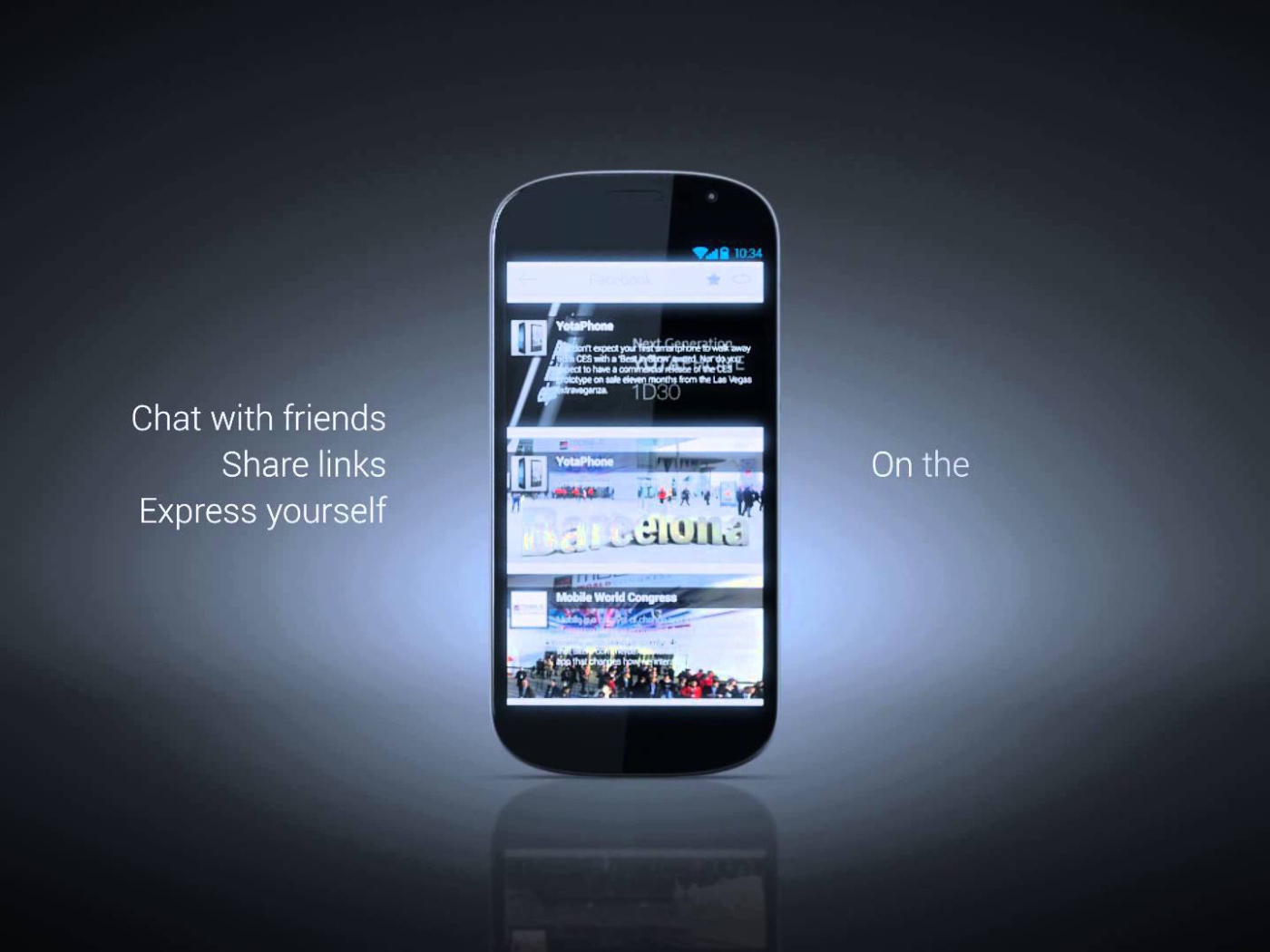 Реклама смартфона YotaPhone 2