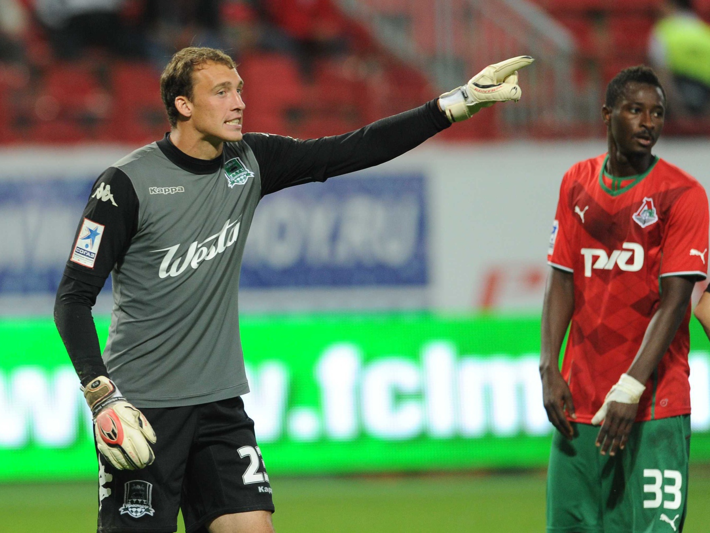 Александр Фильцов вратарь Краснодара на поле