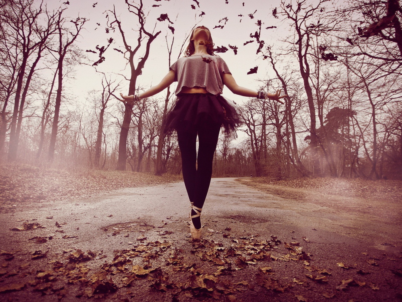 Осенний танец балерины