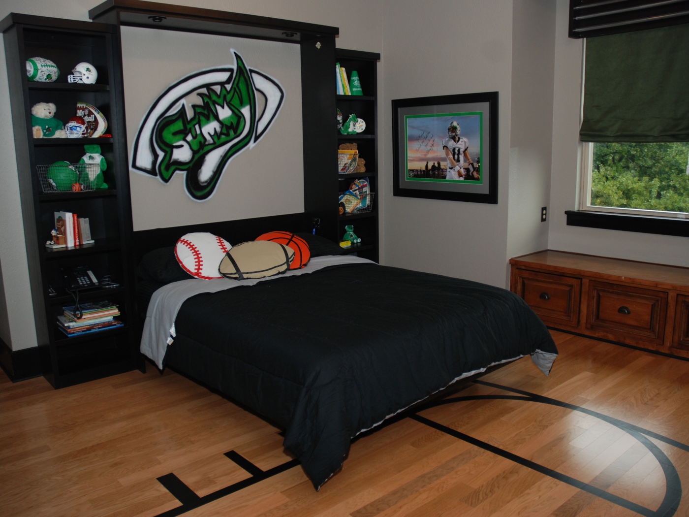 Черный стиль в детской комнате