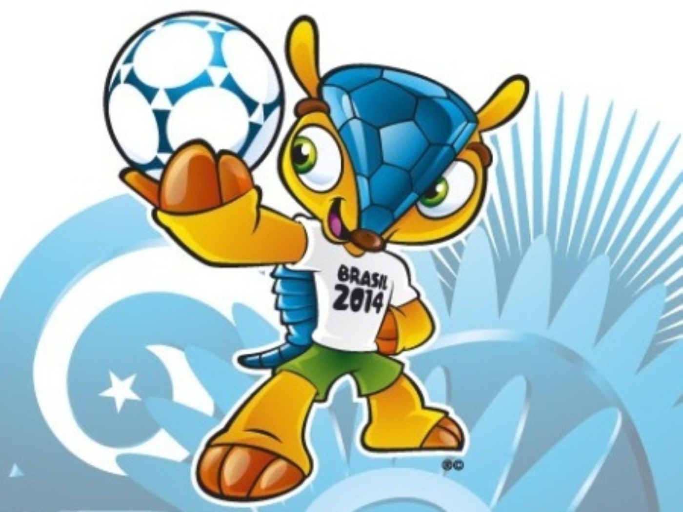 Fuleko - mascot of the World Cup in Brazil 2014