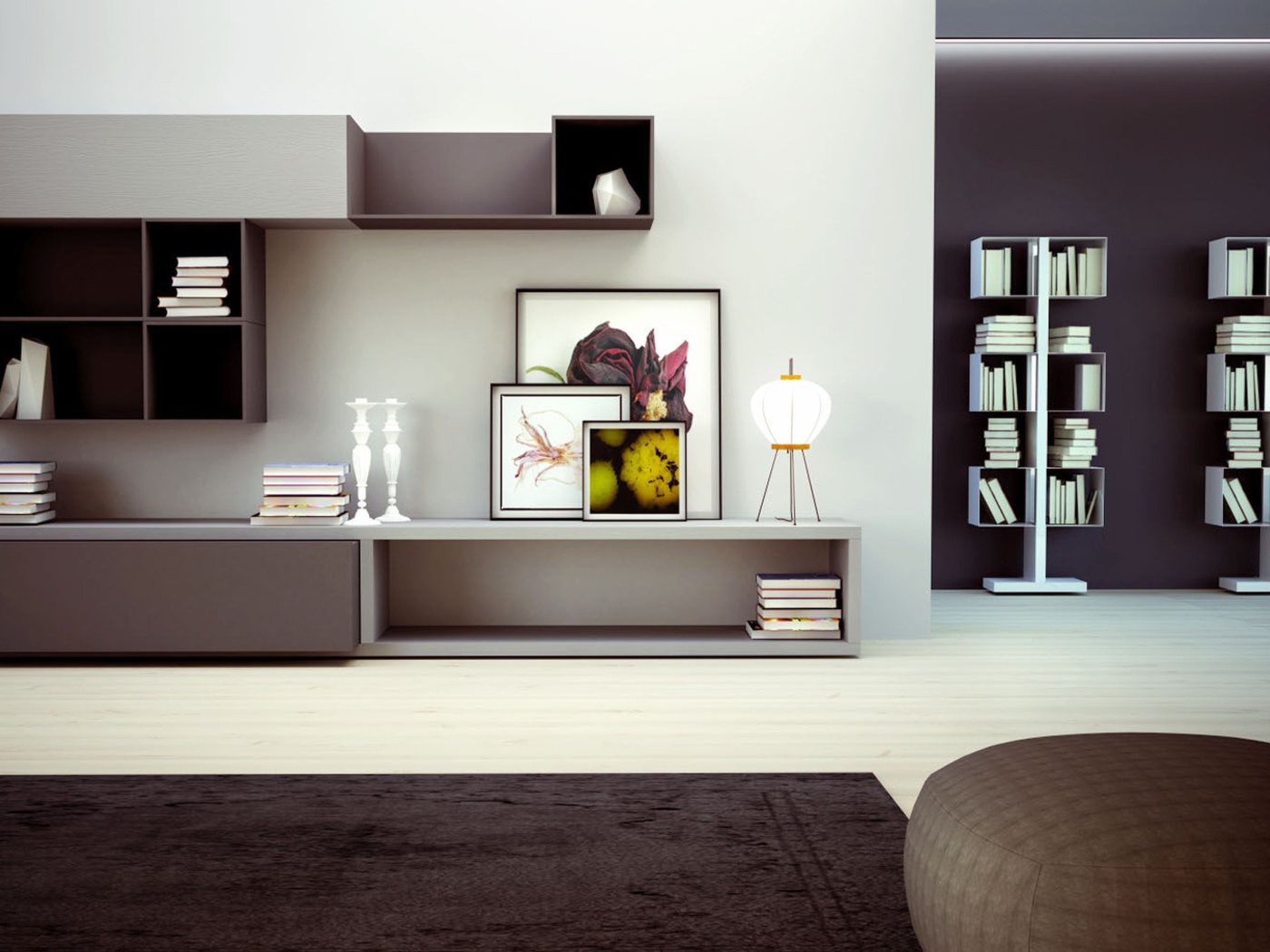 Мебель из блоков для гостиной