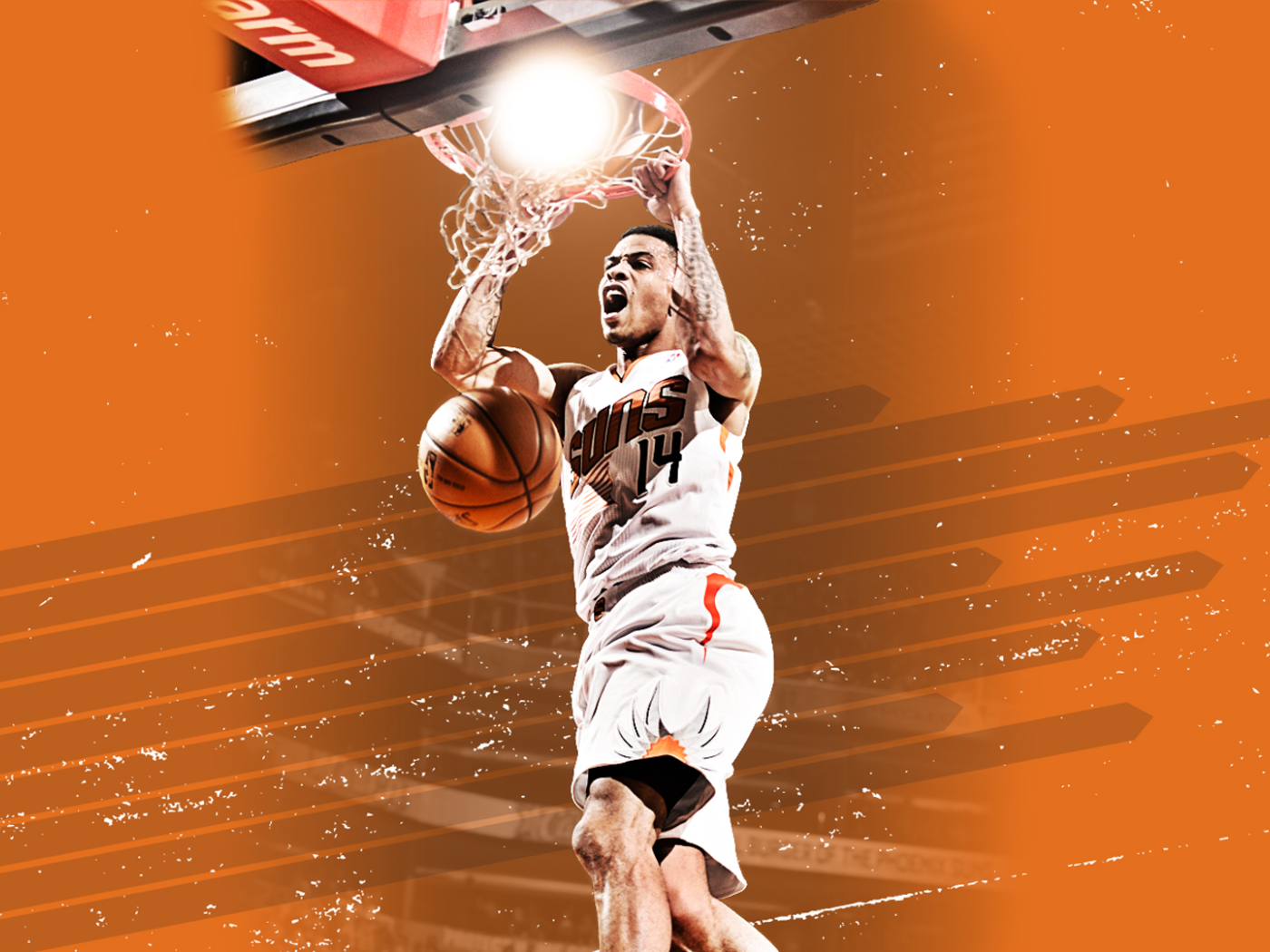 Джеральд Грин у баскетбольной корзины