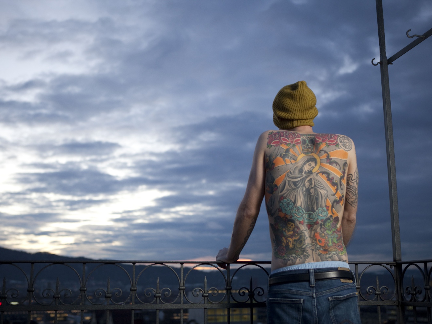 Икона тату на спине