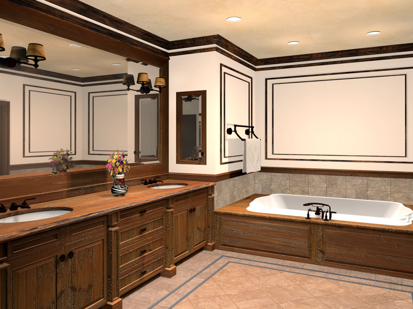 Интерьер для ванной комнаты