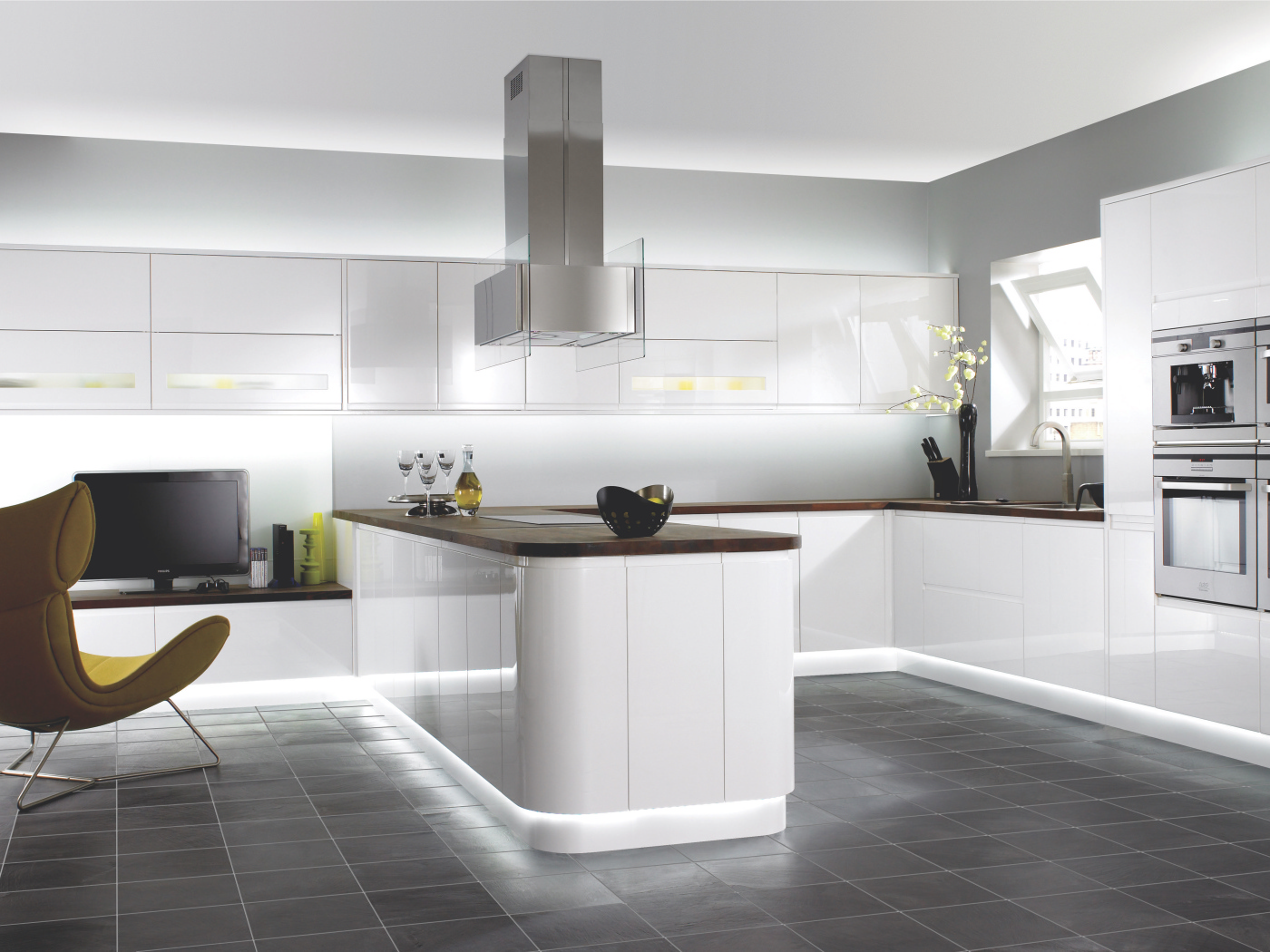  Интерьер Белая кухня