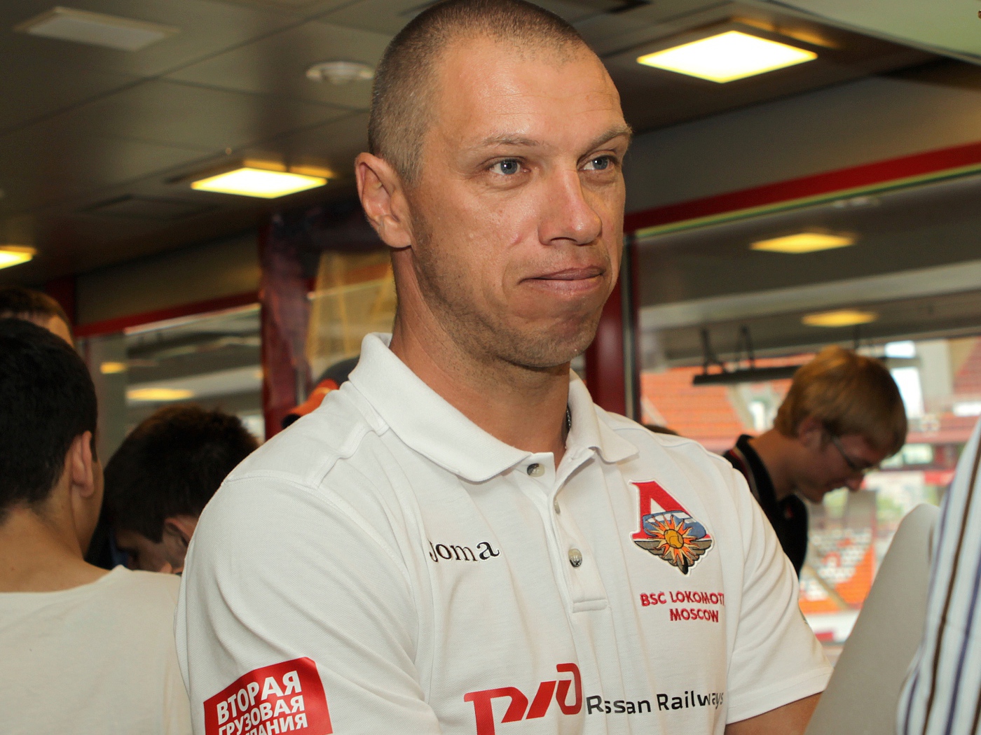 Игрок Локомотива Александр Филимонов