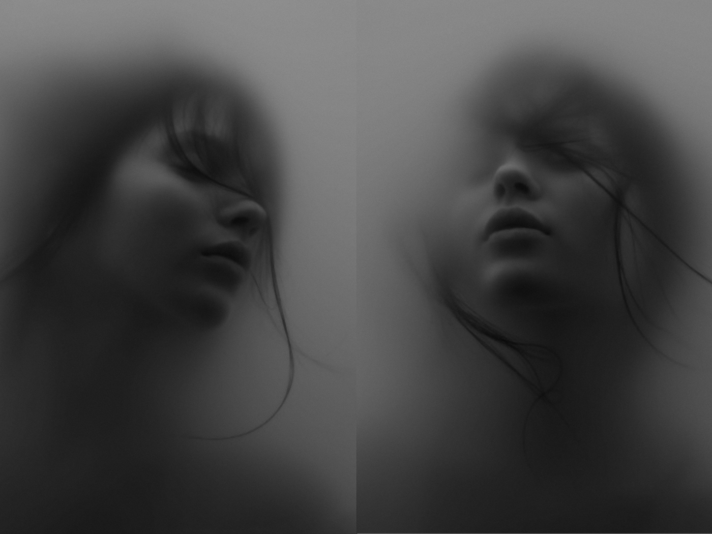 Фотография девушки в тумане