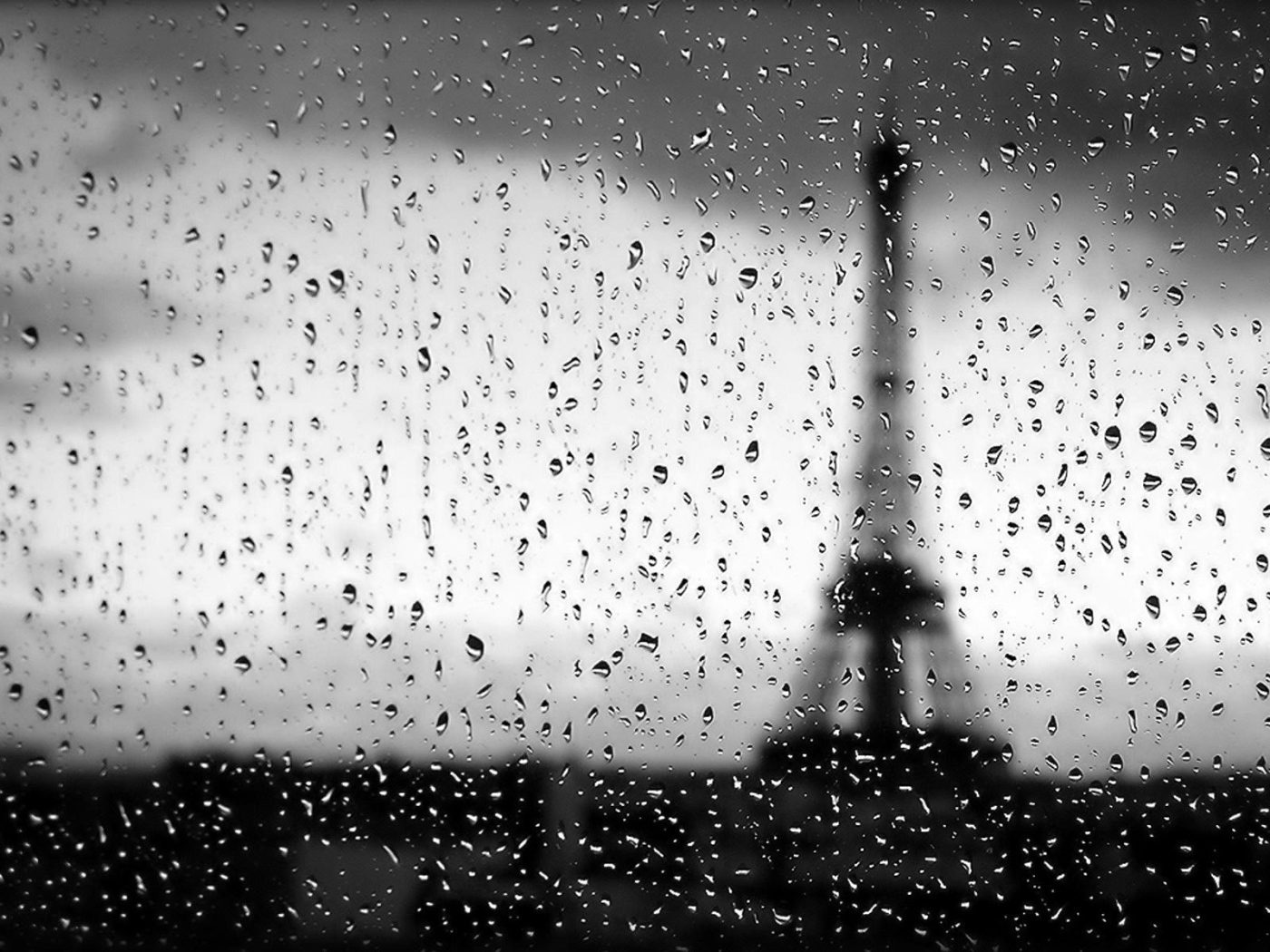 Silhouette of Eiffel Tower