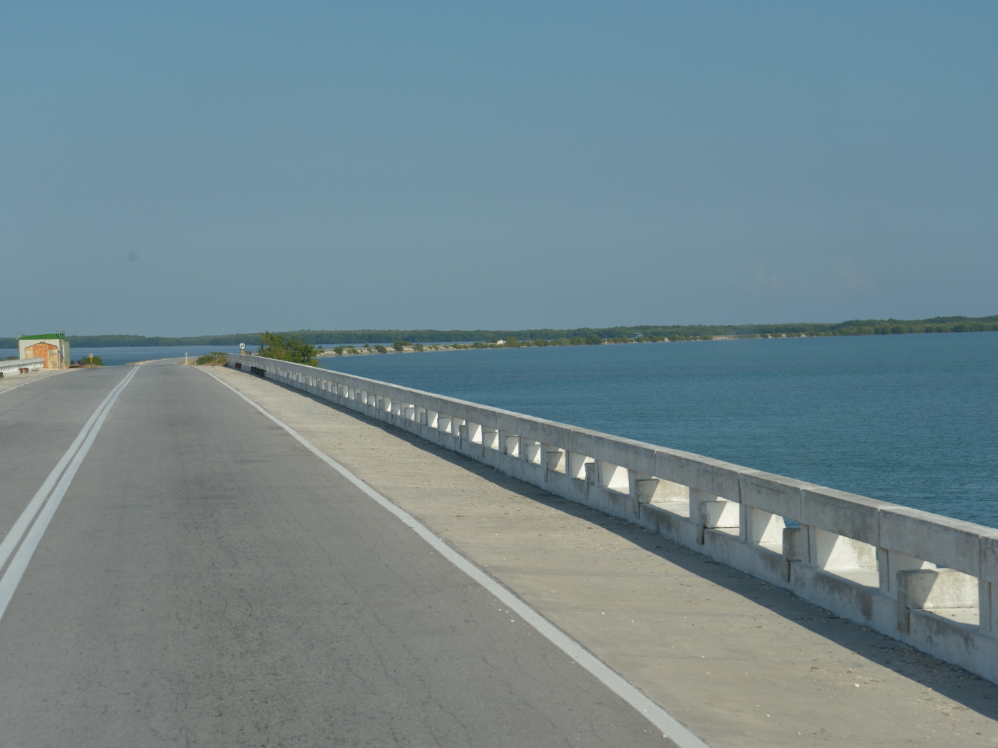 The road along the coast in the resort of Cayo Santa Maria, Cuba