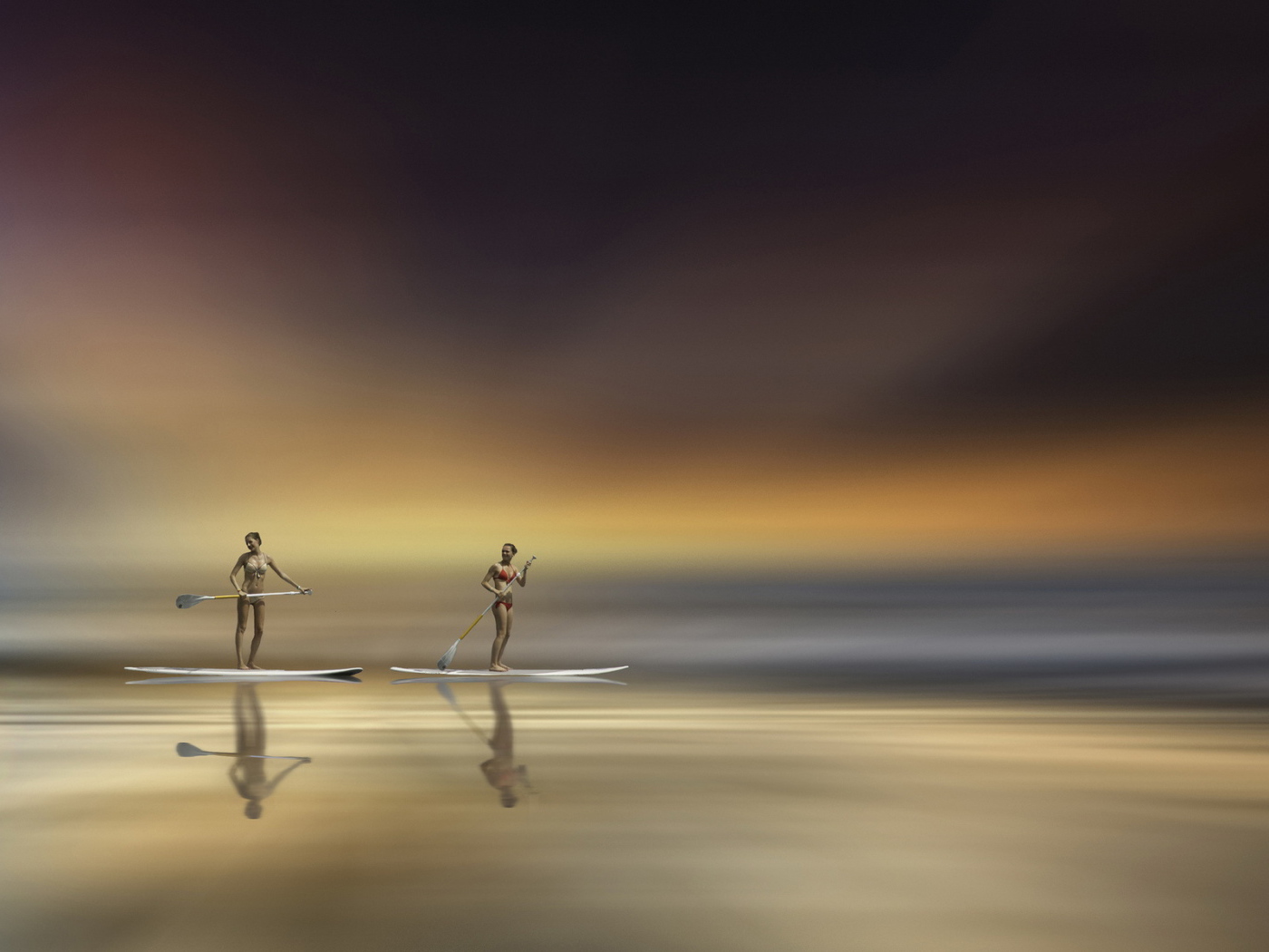 Девушки с веслами