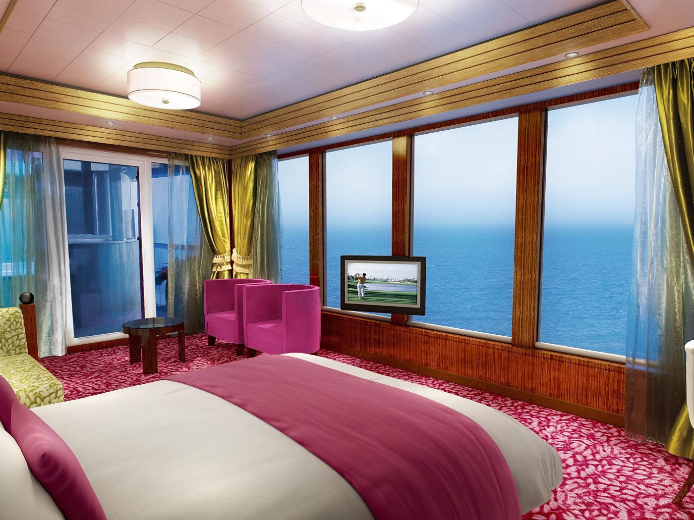 Розовая спальня