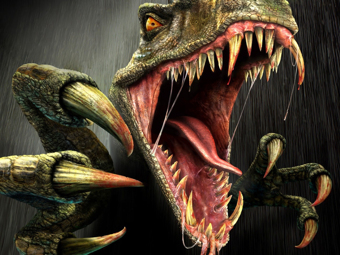 Зубастая пасть динозавра