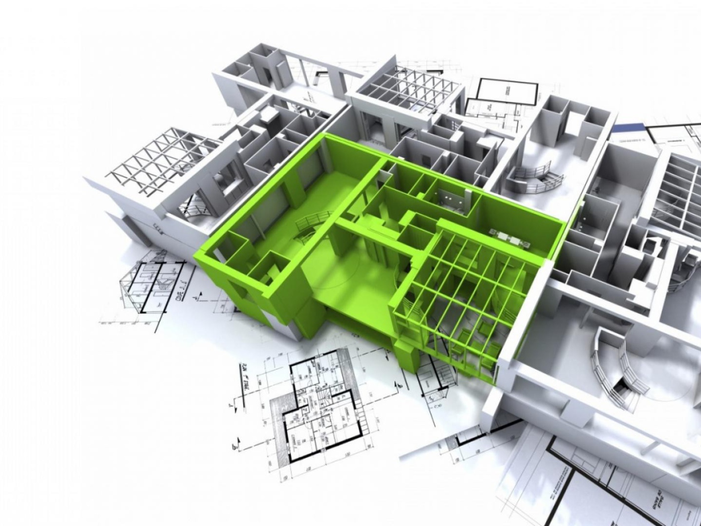 3Д модель дома