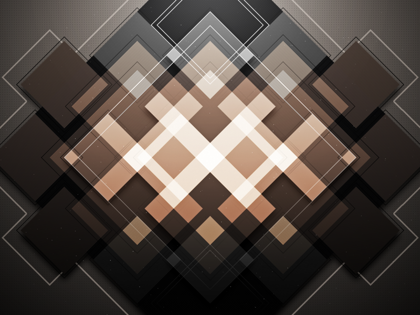 Абстрактные коричневые квадраты