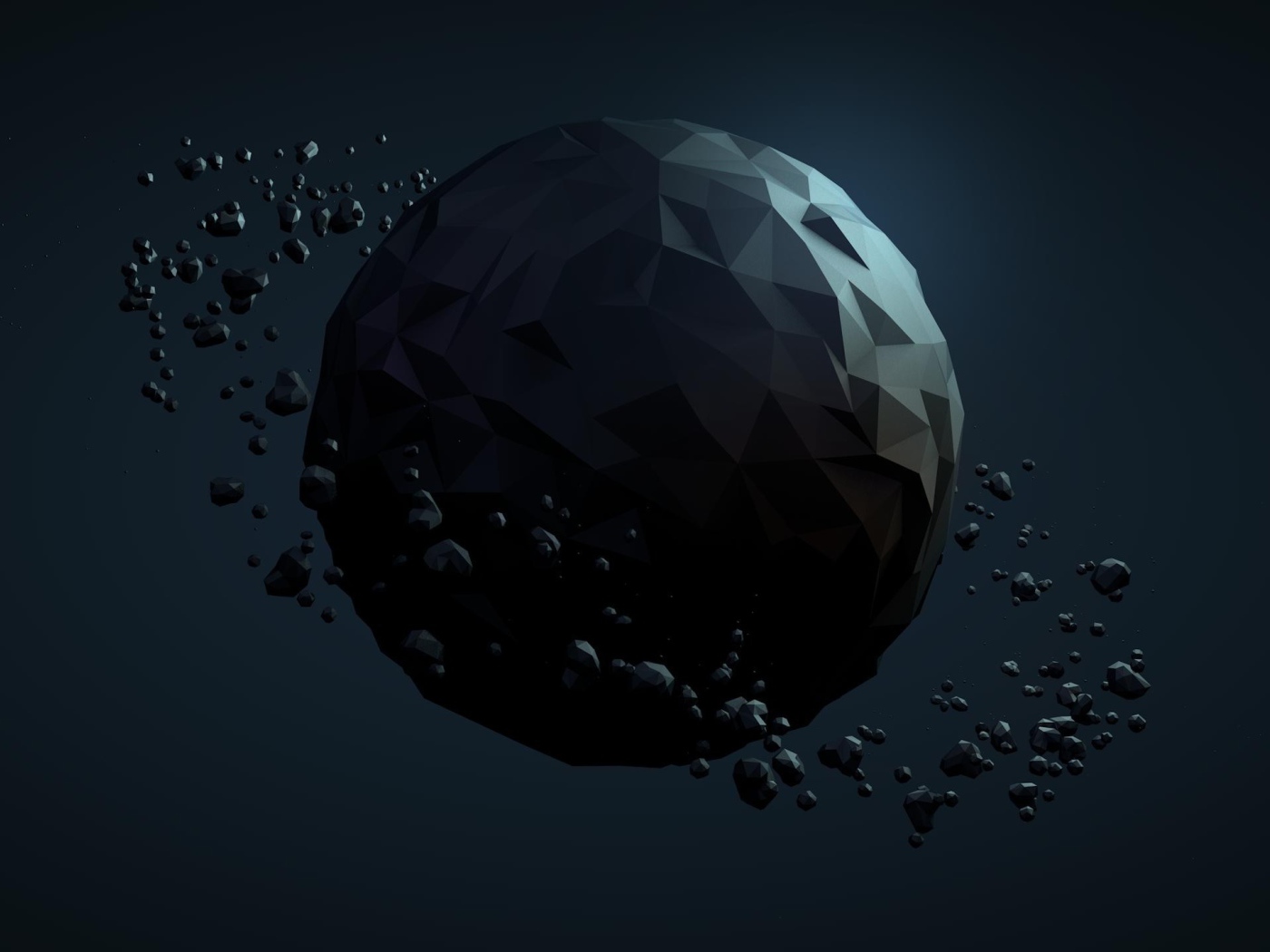 Астероиды вокруг планеты, 3-Д графика