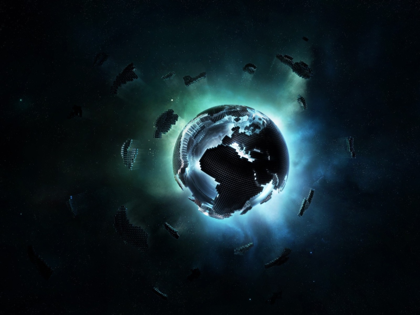 Планета из пикселей, 3Д графика