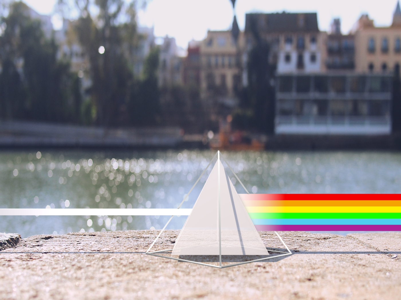 Призма на набережной, 3Д графика