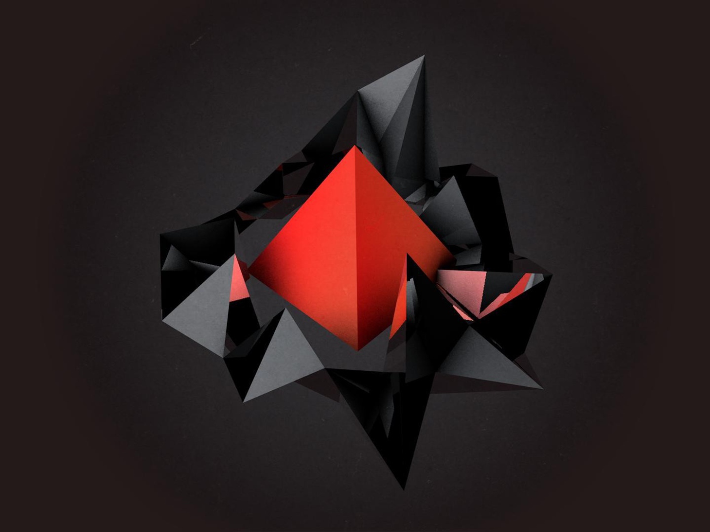 Пирамида красного цвета