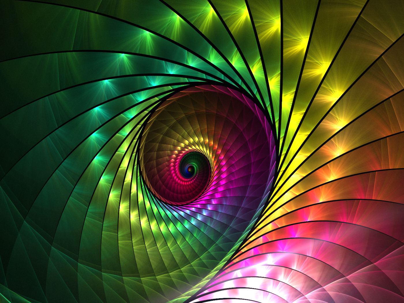 Радужная раковина 3Д